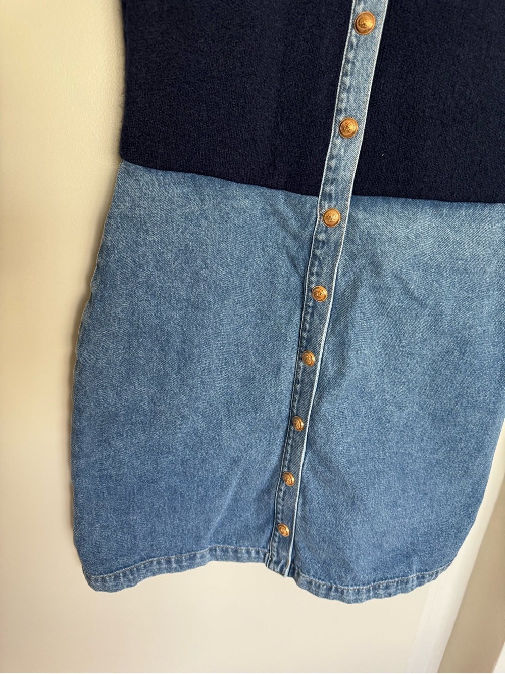 Pilcro Denim Swater Shirt Dress - Size L - BNWT - Picture 7 of 11